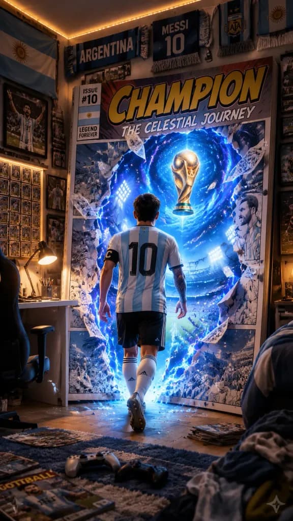 Football Star Comic Portal Bedroom