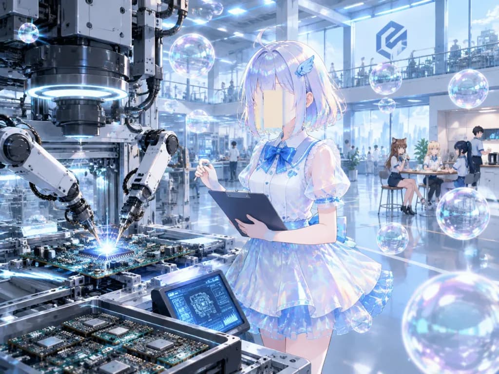 科幻動漫電路工廠檢驗