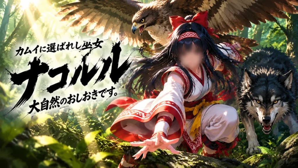 Shrine Maiden Forest Anime Poster