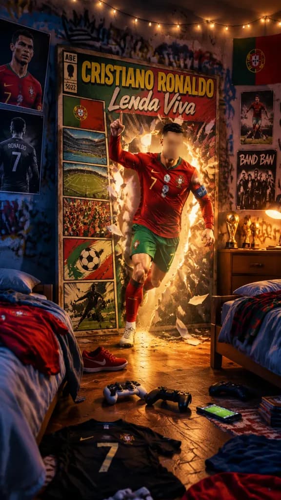 Soccer Legend Comic Poster Bedroom Breakthrough