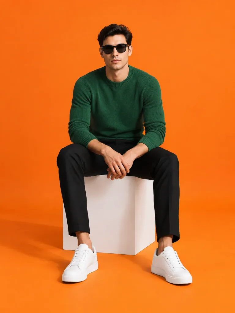 Minimalist Studio Fashion Portrait