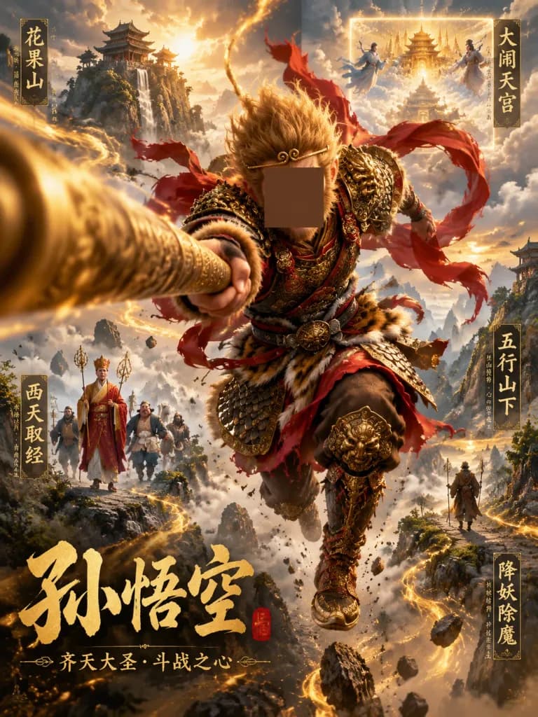 孫悟空史詩神話電影海報