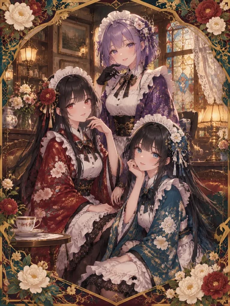 Taisho Romantic Maid Cafe Trio