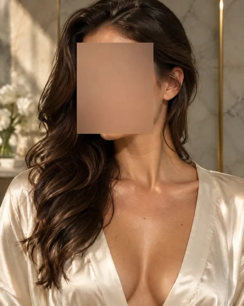 Editorial Spa Portrait with Facial Censor Block