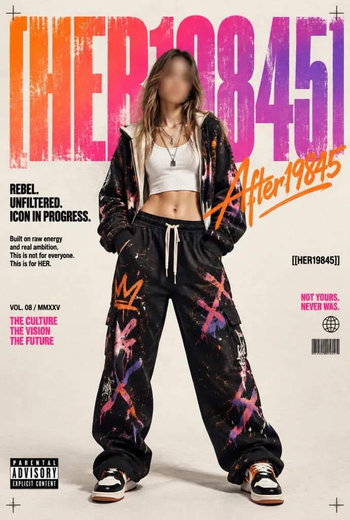 Rebellious Streetwear Editorial Poster