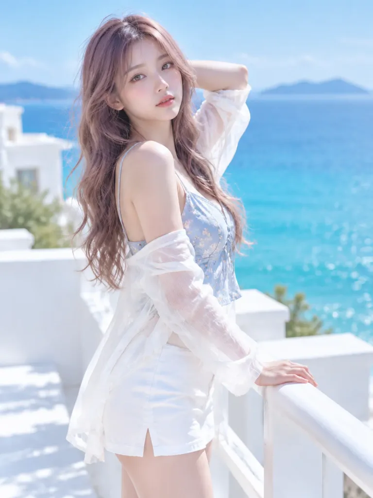 Summer Resort Seaside Fashion Portrait