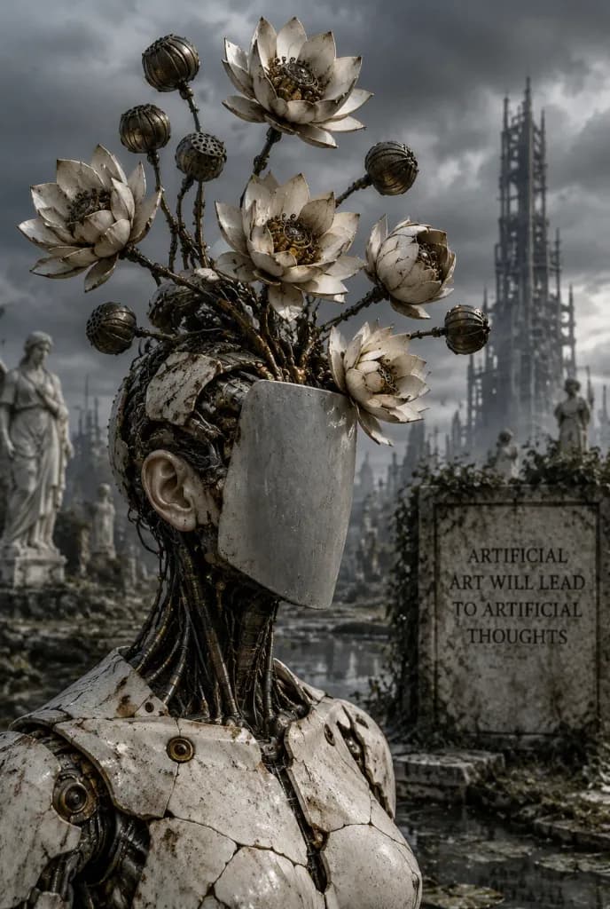 Mechanical Lotus Android Portrait