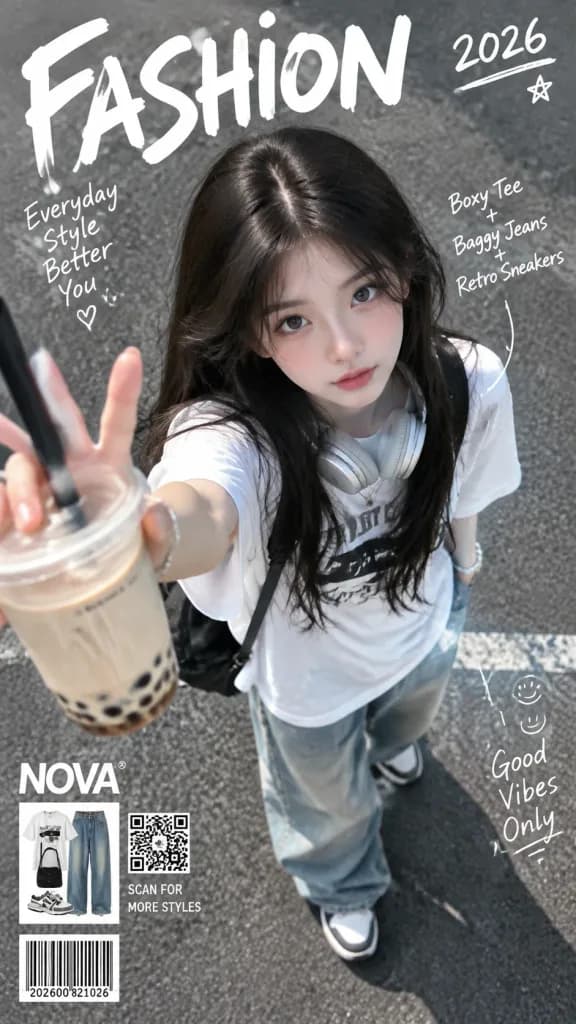 하이앵글 에디토리얼 패션 포트레이트