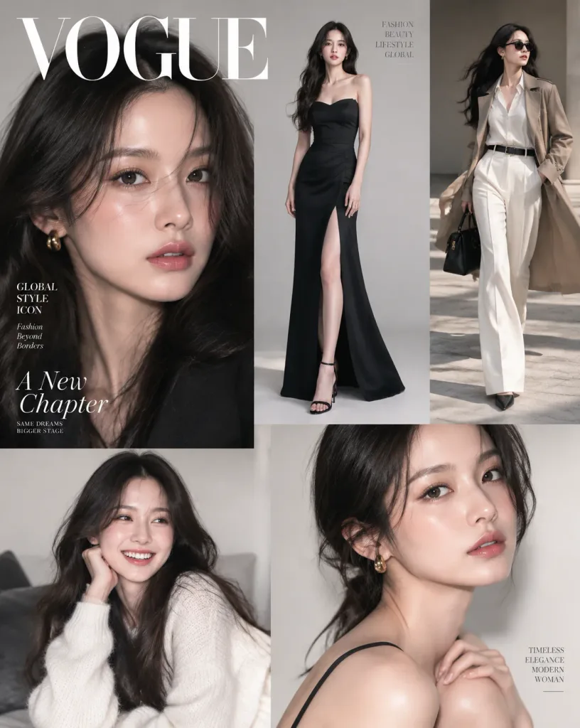 高級時尚雜誌跨頁大片
