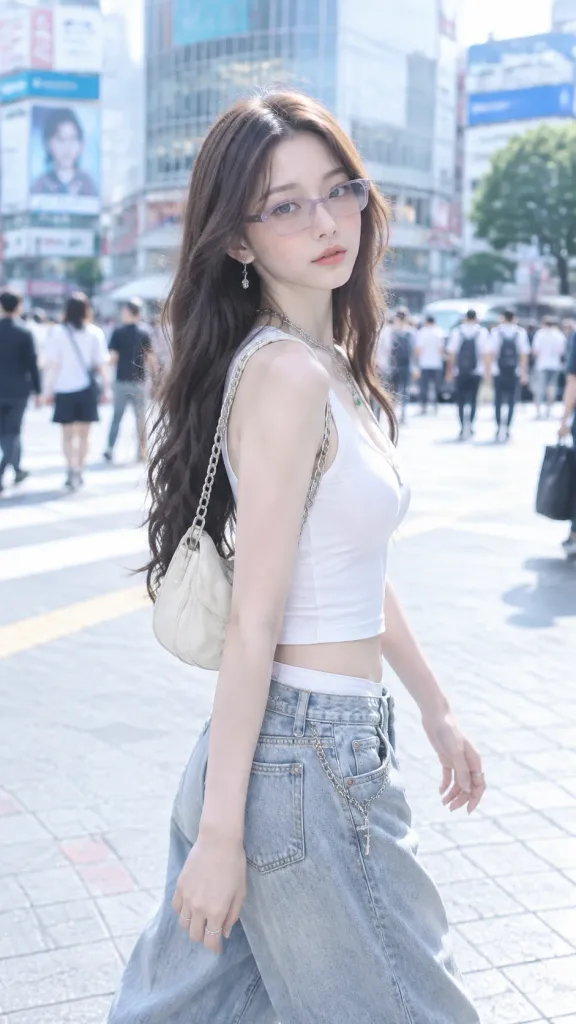 渋谷Y2Kストリートファッションポートレート