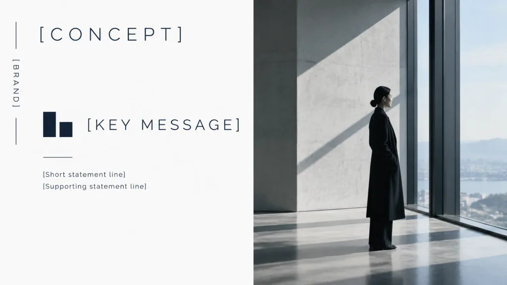 Minimal Split Brand Concept Slide