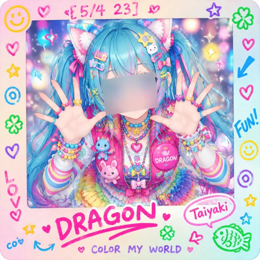 Decora Anime Photo-Card Portrait