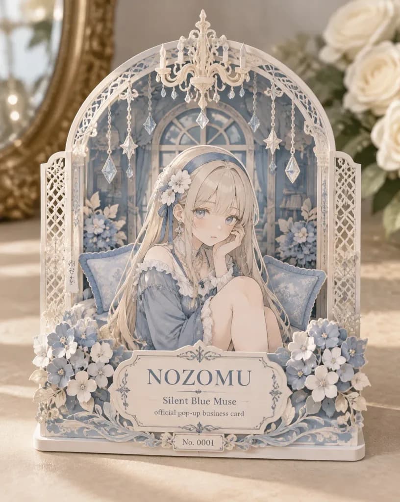 Katmanlı Anime Pop-Up Kartvizit