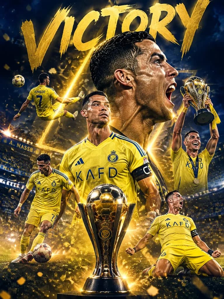 Football Victory Tribute Poster
