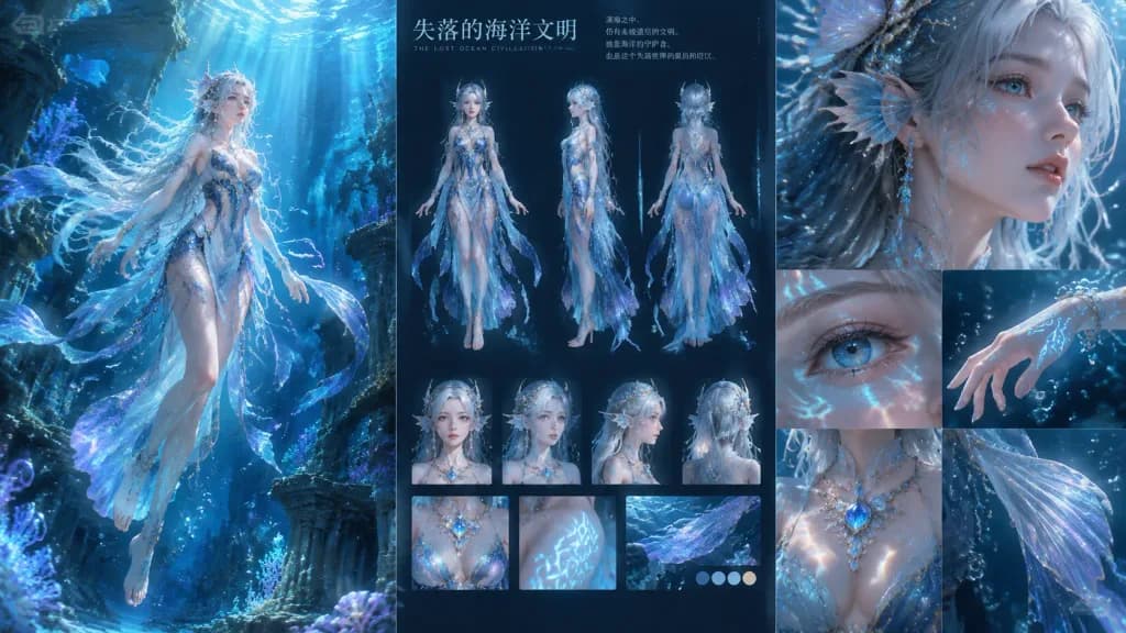 Lost Underwater Civilization Character Board