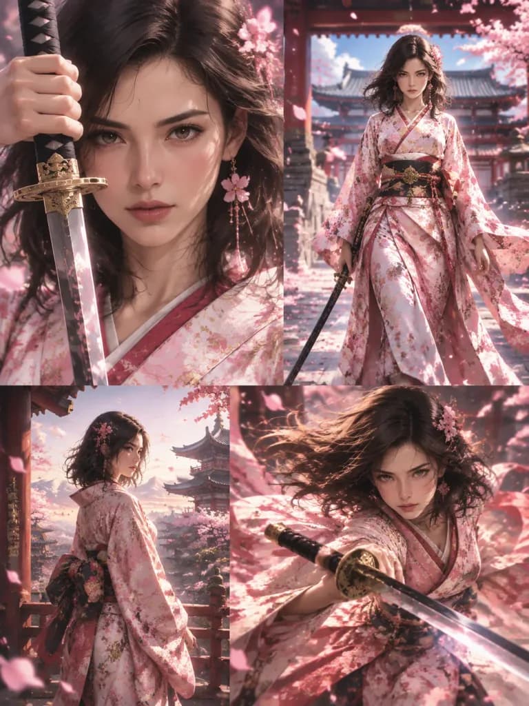 アニメ戦士姫のファッションエディトリアル