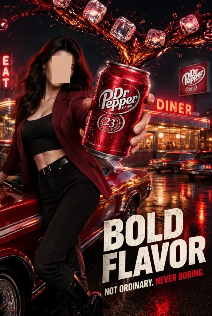 Cinematic Retro Soda Advertisement Poster