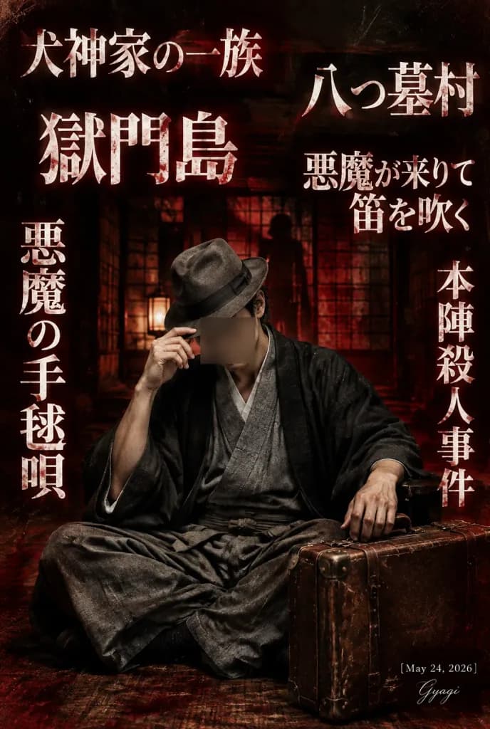 Retro Japanese Detective Mystery Poster