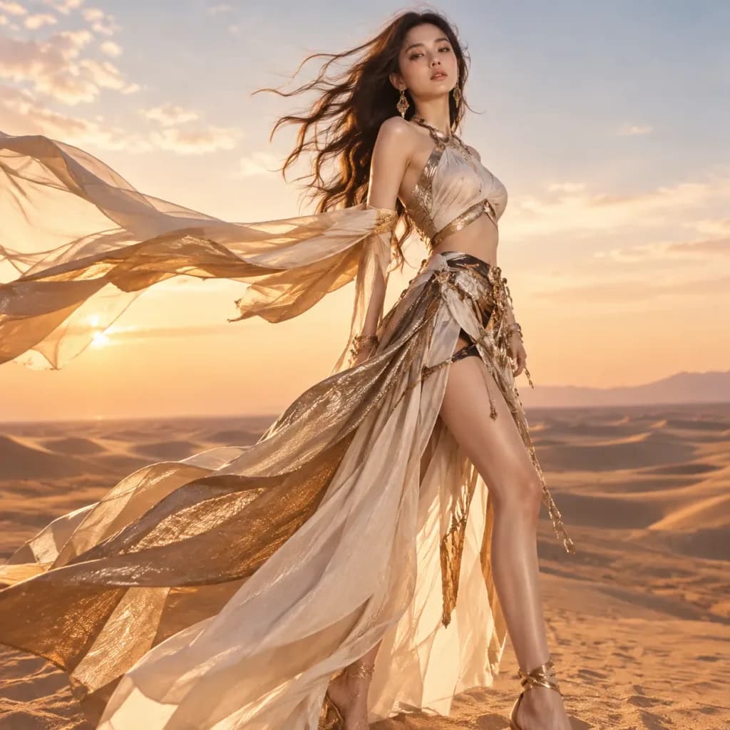 Desert Couture High-Fashion Editorial