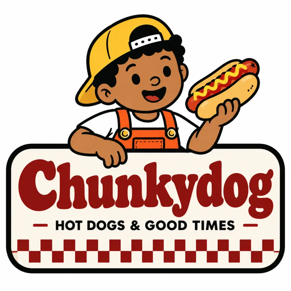 Retro Hot Dog Restaurant Mascot Logo