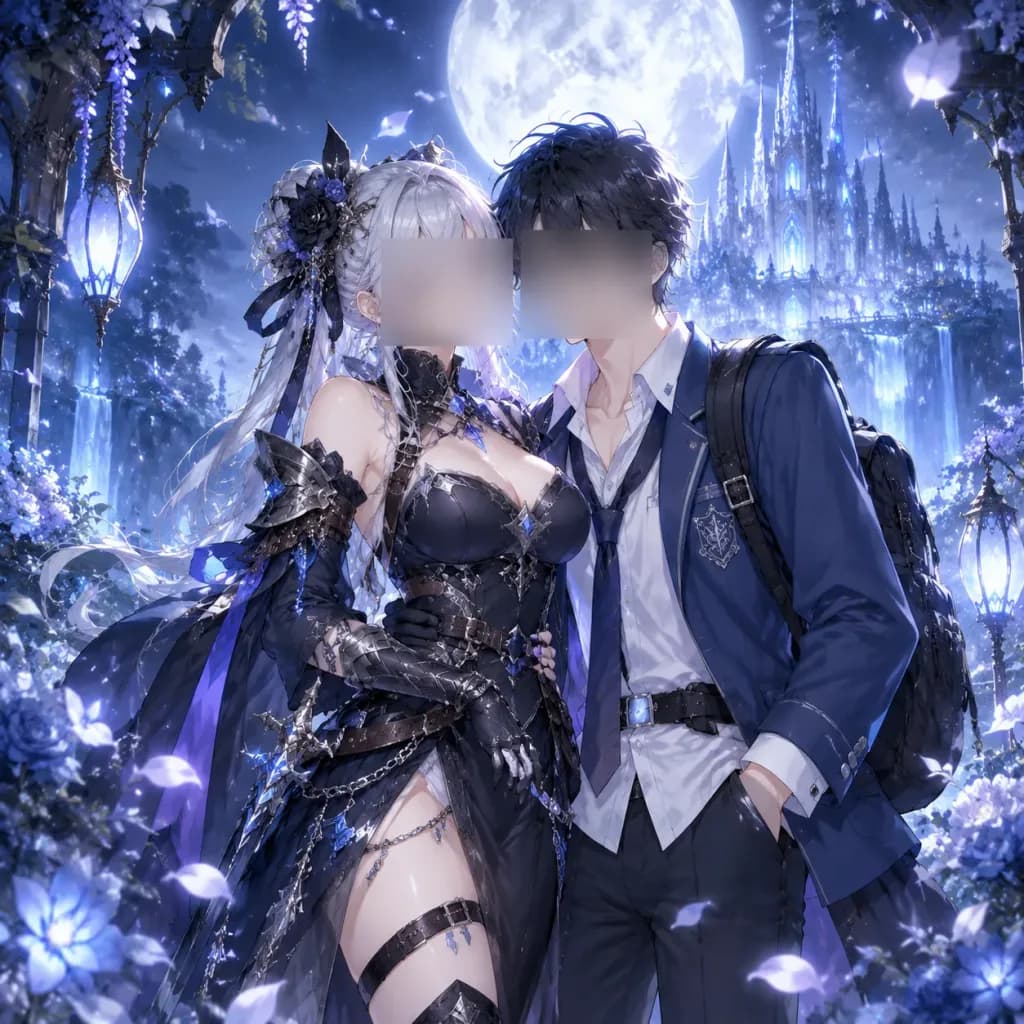 Moonlit Isekai Light Novel Cover