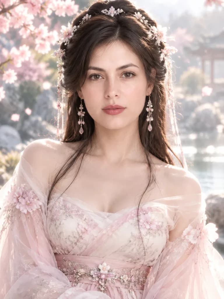Spring Garden Xianxia Hanfu Portrait