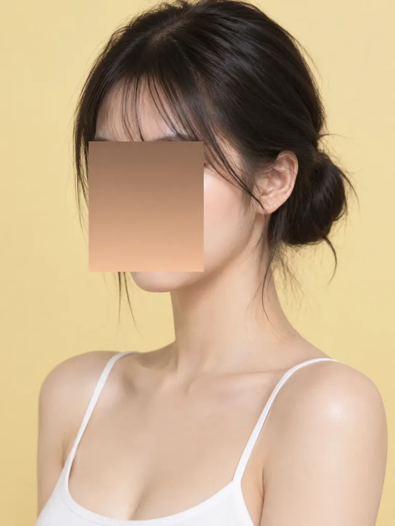 匿名化極簡棚拍肖像照