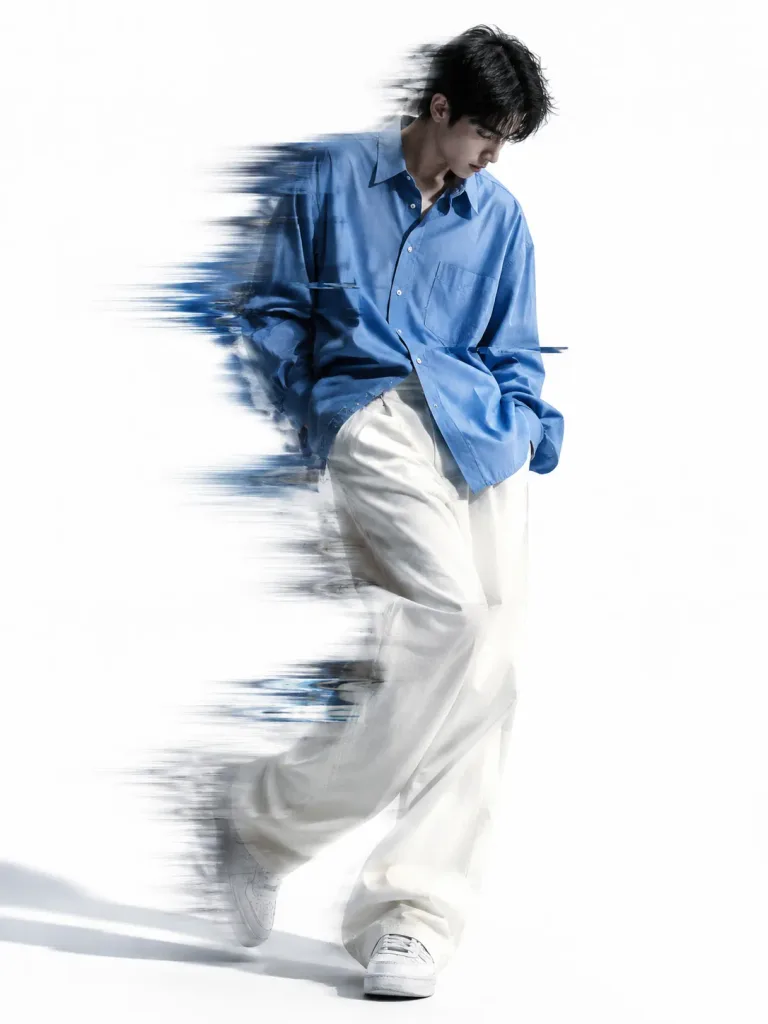 Editorial Motion Blur Fashion Portrait