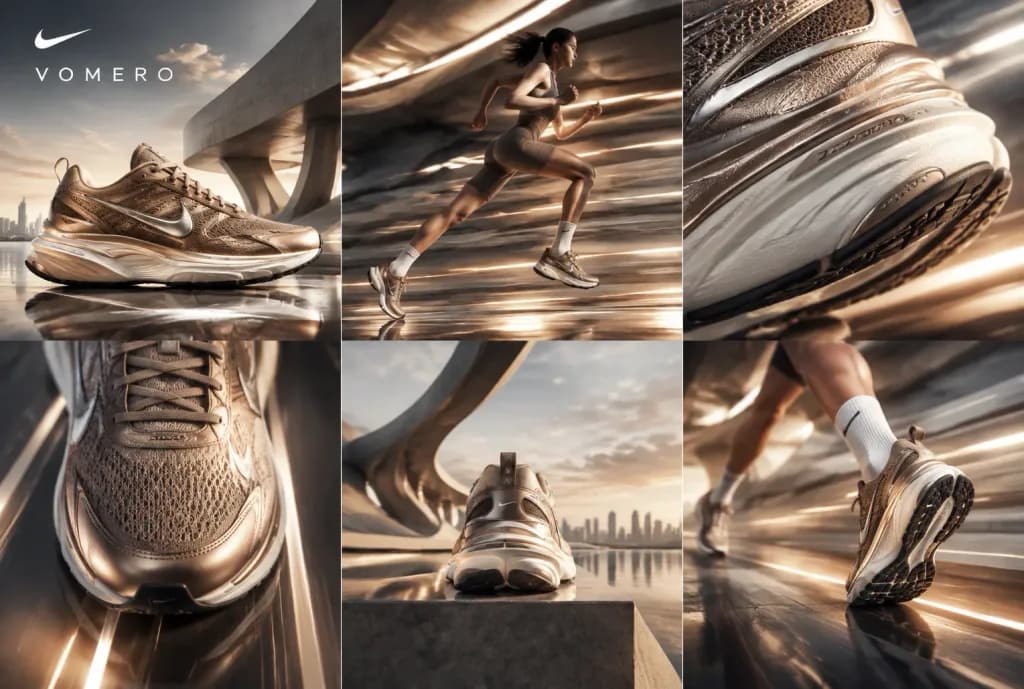Nike Vomero Futuristic Campaign Grid