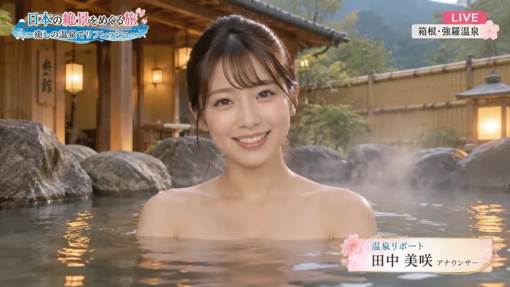 Japanese Onsen Travel Show Broadcast