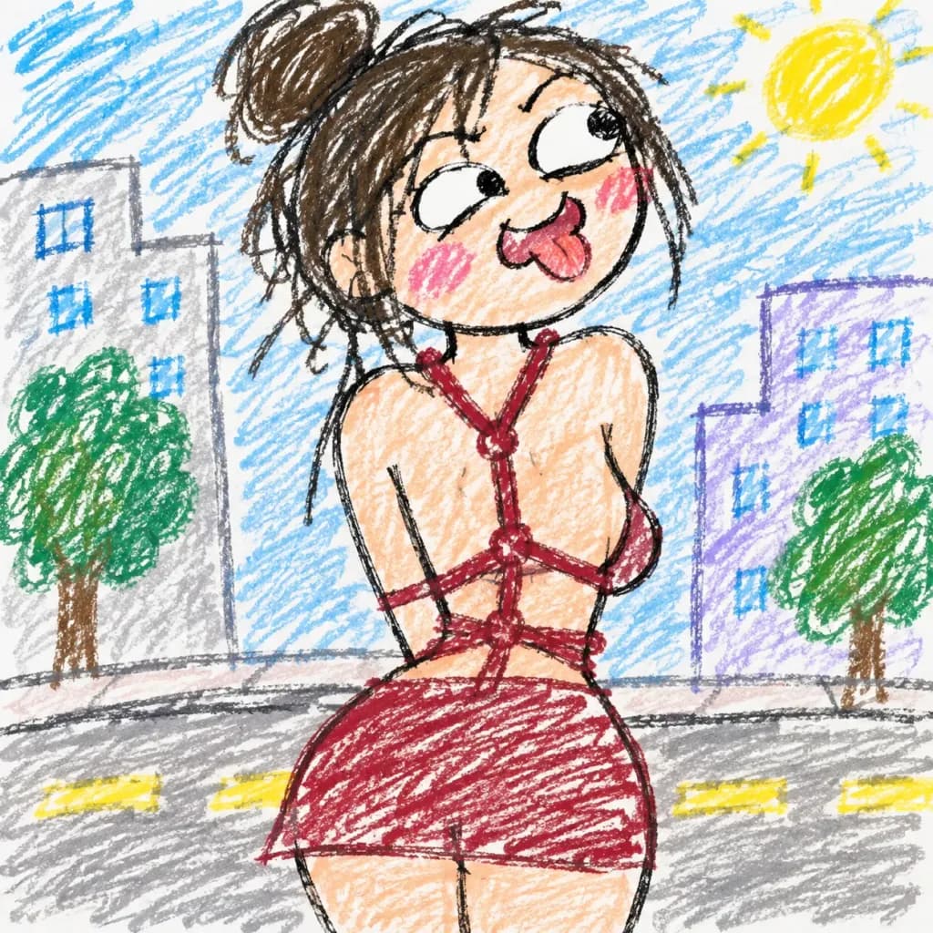 Humorous Ugly Doodle Sketch