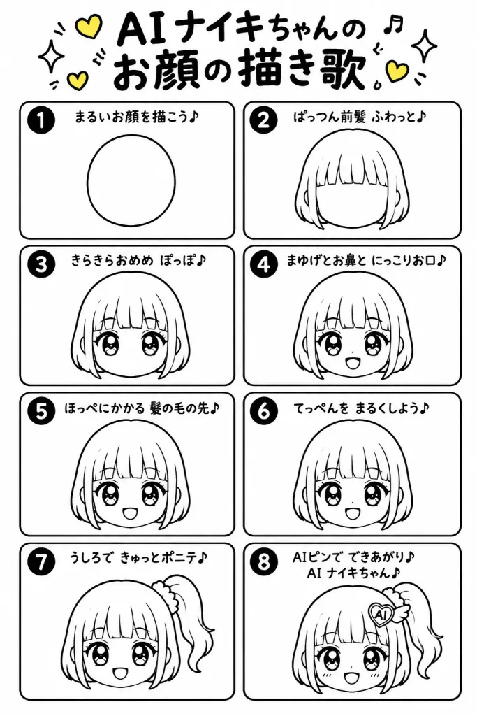 Anime Chibi Drawing Song Worksheet