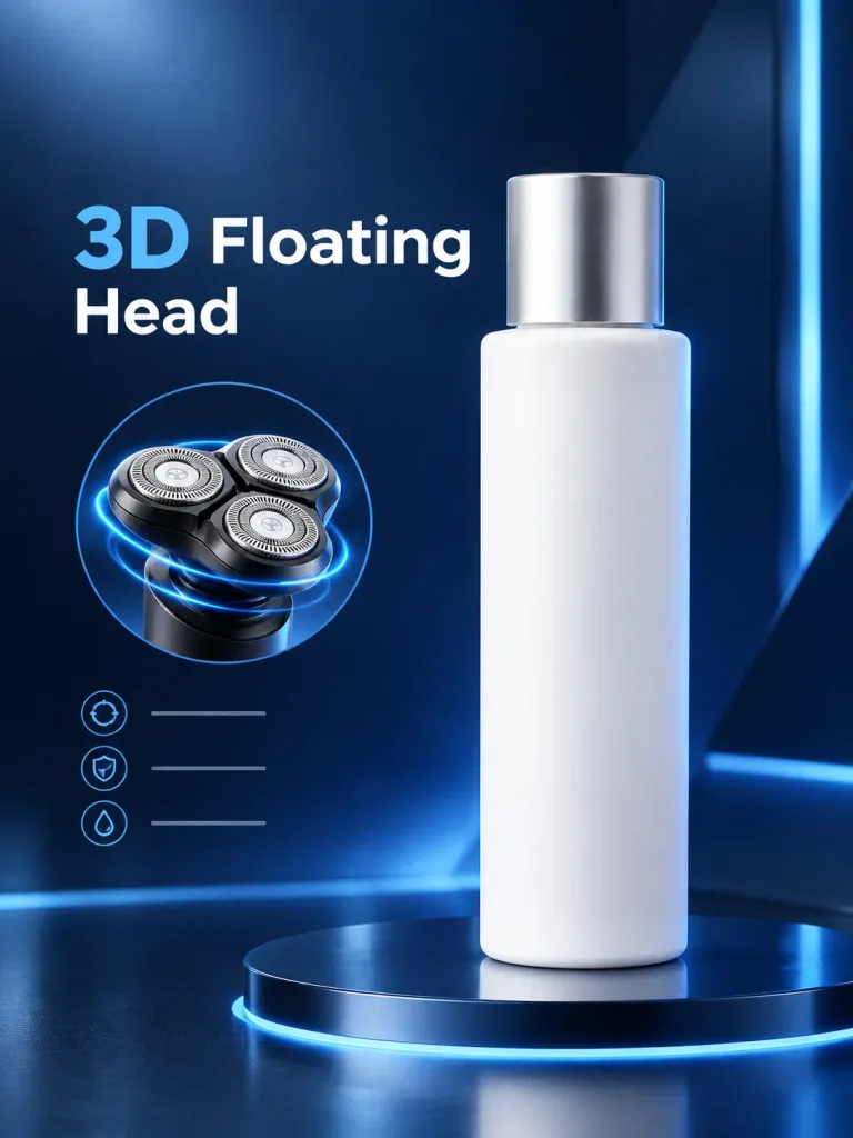 High-Tech Razor Product Poster