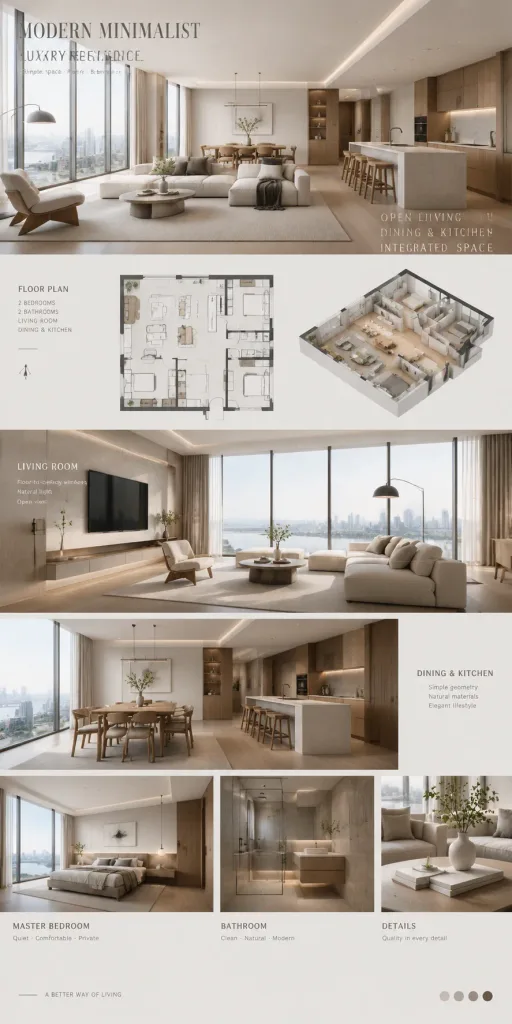 Minimalist Residential Interior Design Board