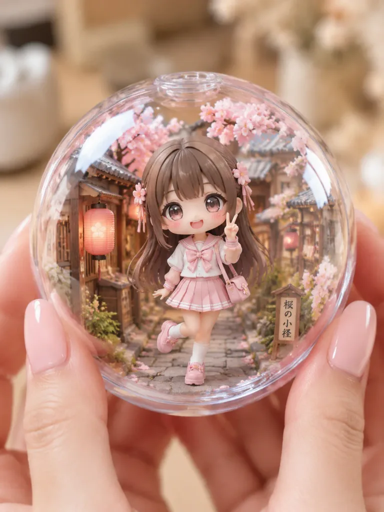 Sailor Girl Miniature in Handheld Capsule