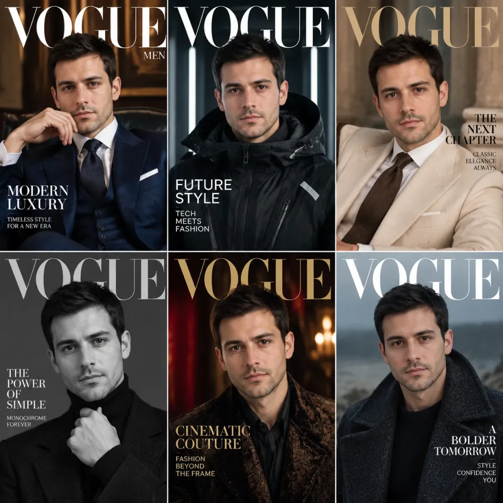 Fashion Magazine Editorial Grid