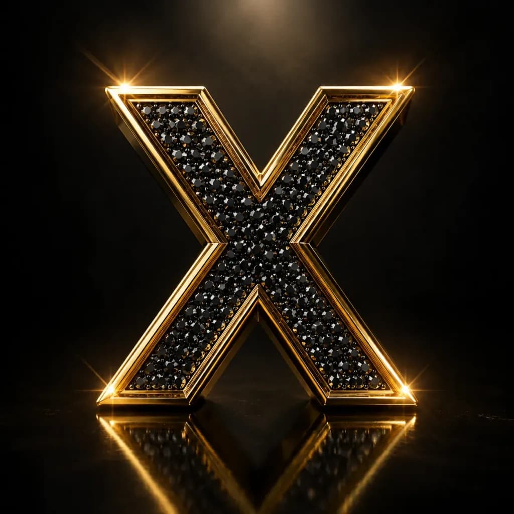 Luxury Pavé Diamond 3D Emblem