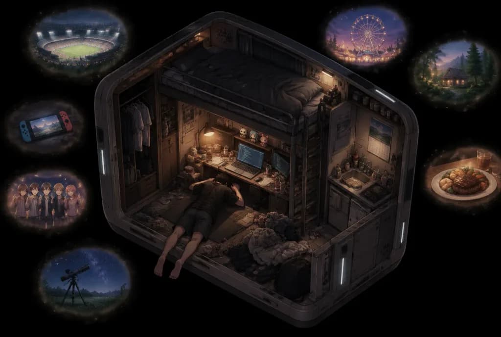 Burnout Capsule Apartment Anime Diorama