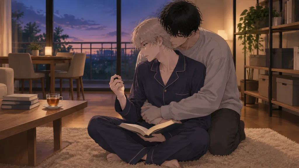 Anime Apartment Romance Back Hug