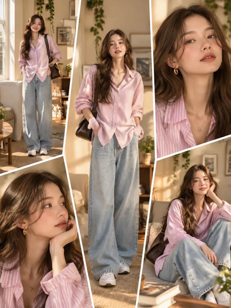 Sunlit Lookbook Fashion Editorial Collage