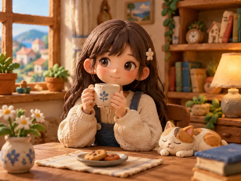 Cozy Handmade Claymation Character Transformation