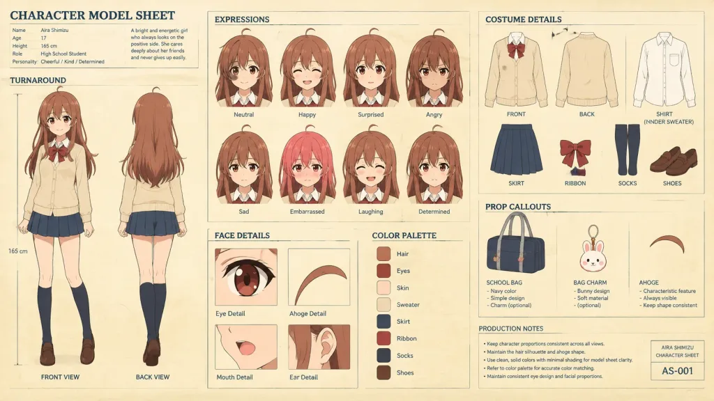 Wzorzec Postaci ze Studia Anime