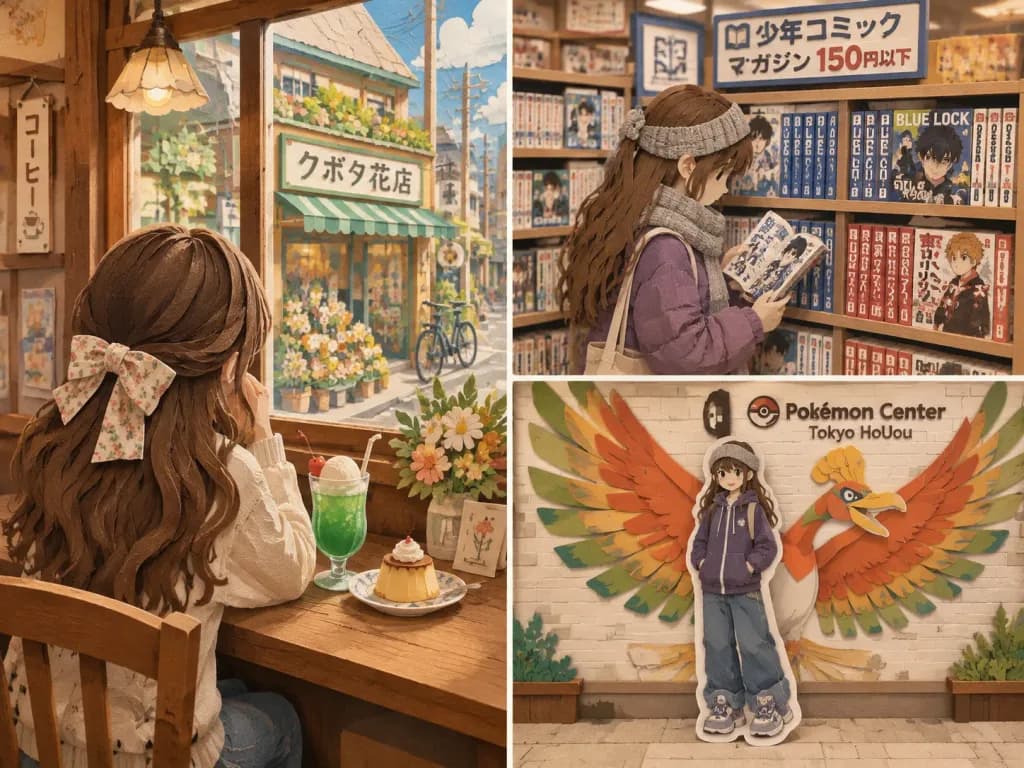 Japanese Paper Craft Scene Dioramas