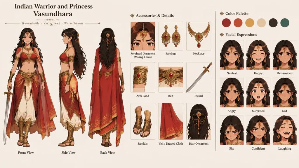 Character Turnaround Reference Sheet