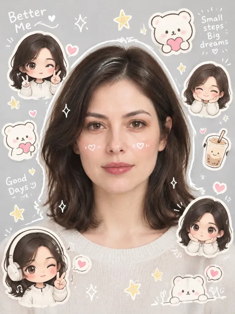 Social Media Doodle Photo Edit