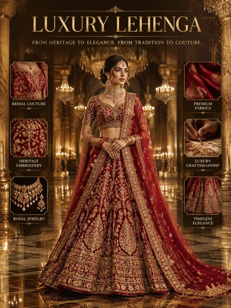 Luxury Bridal Couture Fashion Poster