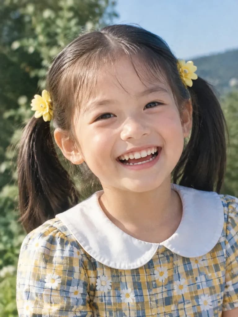 빈티지 어린이 인물 옛날 사진 복원