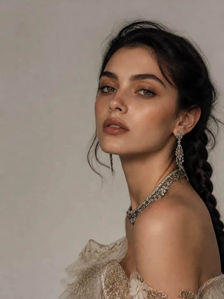 Haute Couture Magazine Cover Portrait