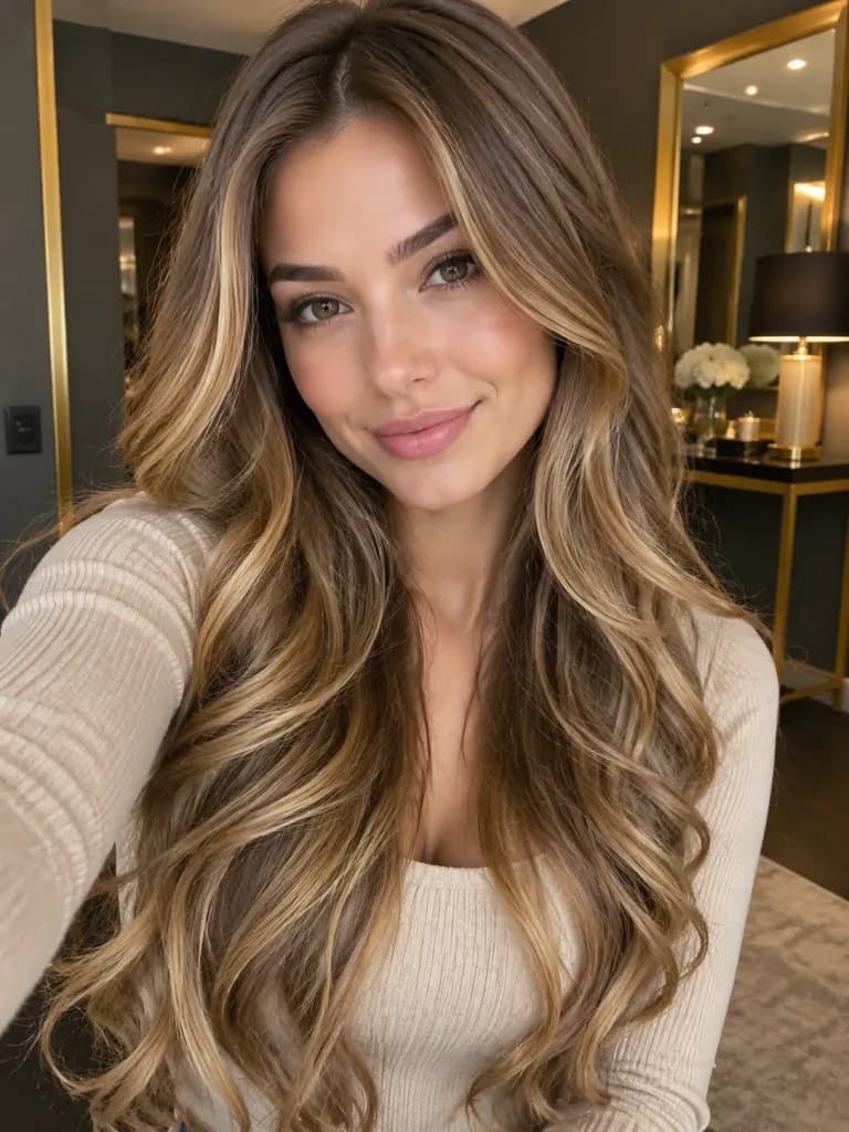 Selfie Portrait in Luxurious Interior