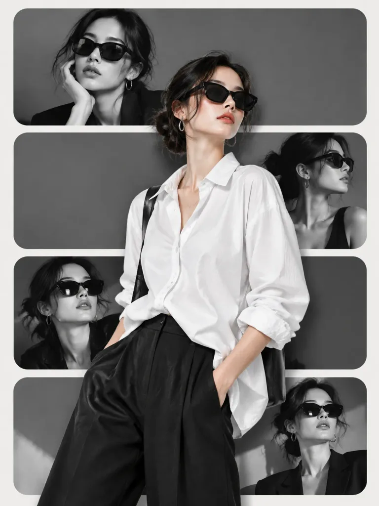 Layered Fashion Editorial Collage Poster